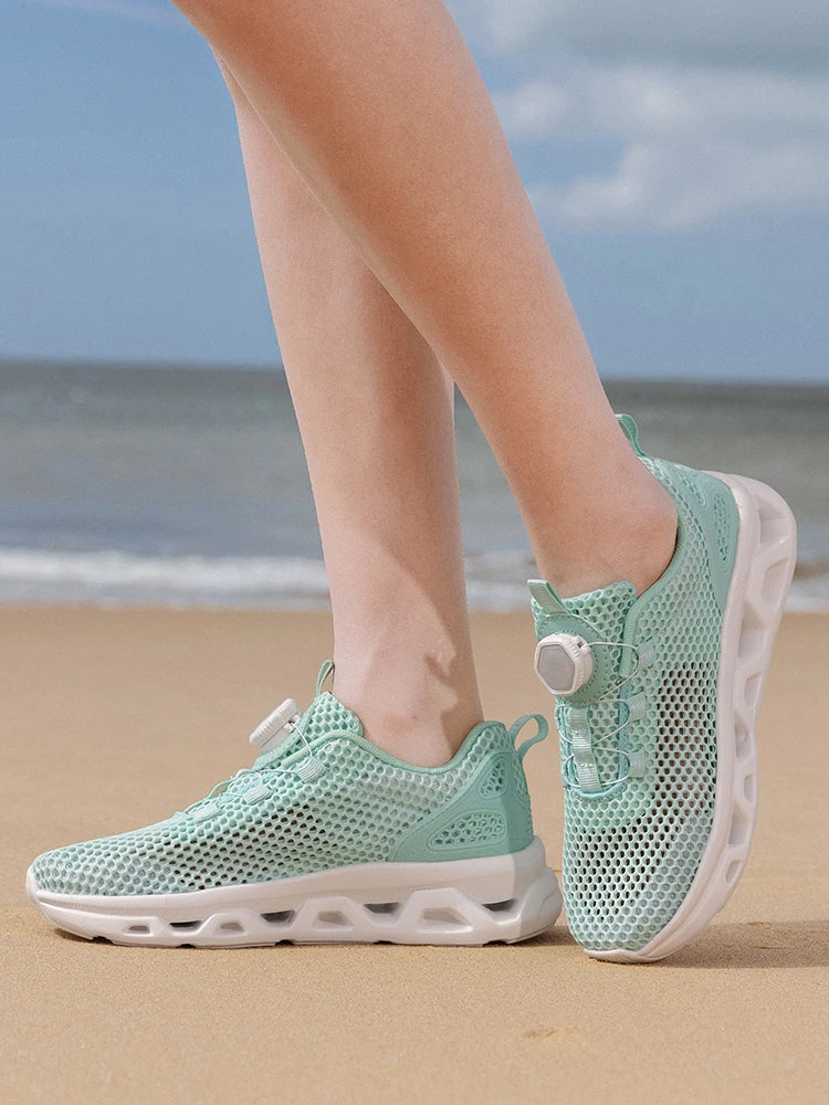 Summer Ladies Mesh Breathable Hiking Shoes Wading Upstream Shoes Women's Lightweight and Comfortable Outdoor Leisure Hiking Shoe