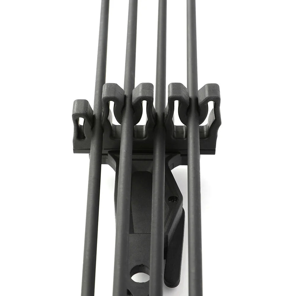 Portable Arrow Quiver Quick Release 4-Arrow Nylon Holder for Compound Bow Hunting Target Practice and Field Shooting