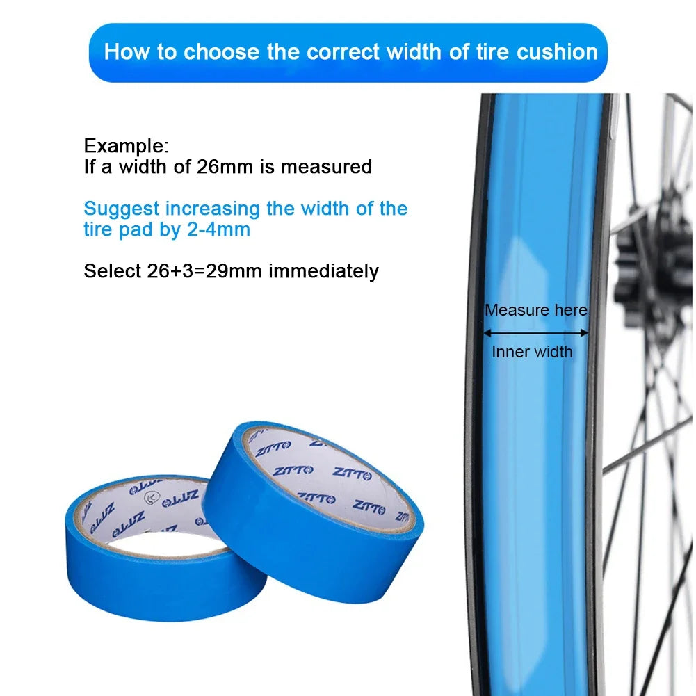 Bicycle Tubeless Rim Tapes Bicycle Rim Strip Tape Wear-Resistant Vacuum Tubeless Tires Inner Tapes for MTB Road Bike Wheel