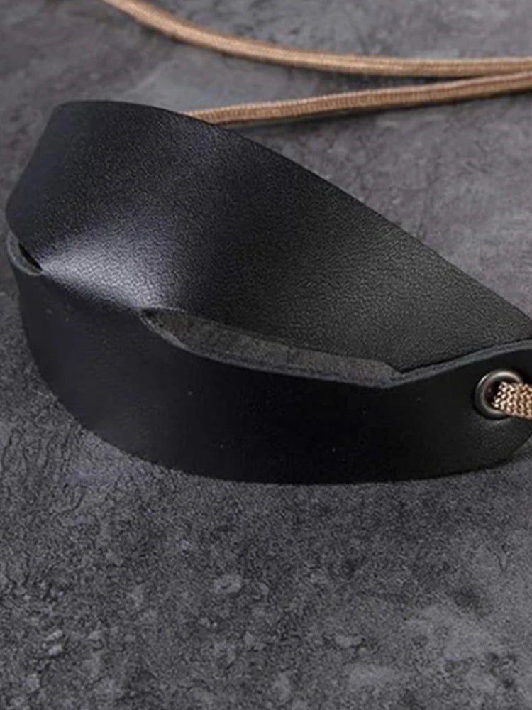 Handmade Leather Shepherd Sling Old-Fashioned Slingshot for Outdoor Sports Camping Shooting Hiking Hunting Accessories