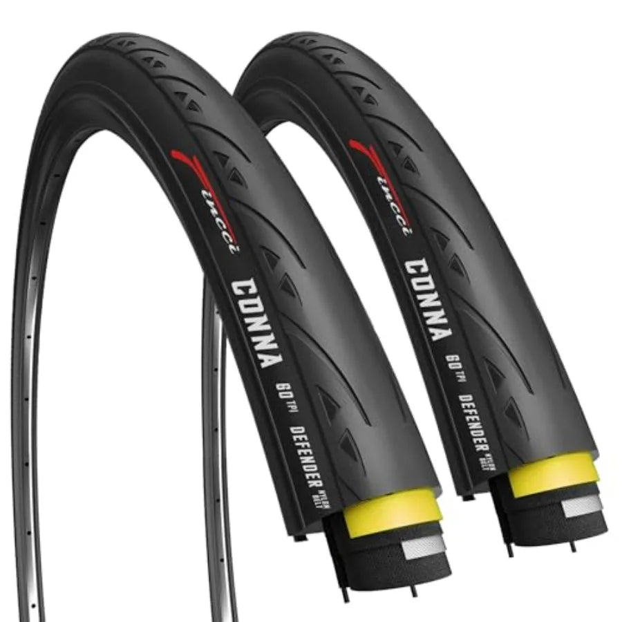 700x23c Tires Road Bike 23-622 Foldable Bike Tire 60TPI with 1mm Antipuncture Protection for Cycling Racing Touring - Pac