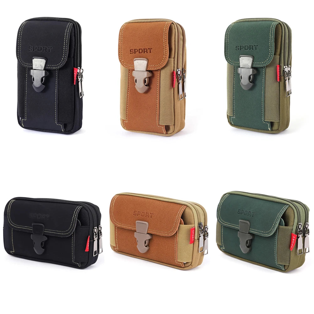 Molle Bag Men Tactical Molle Pouch Belt Coin Purse Waist Bag Outdoor Waist Fanny Pack Phone Pouch Camping Bags