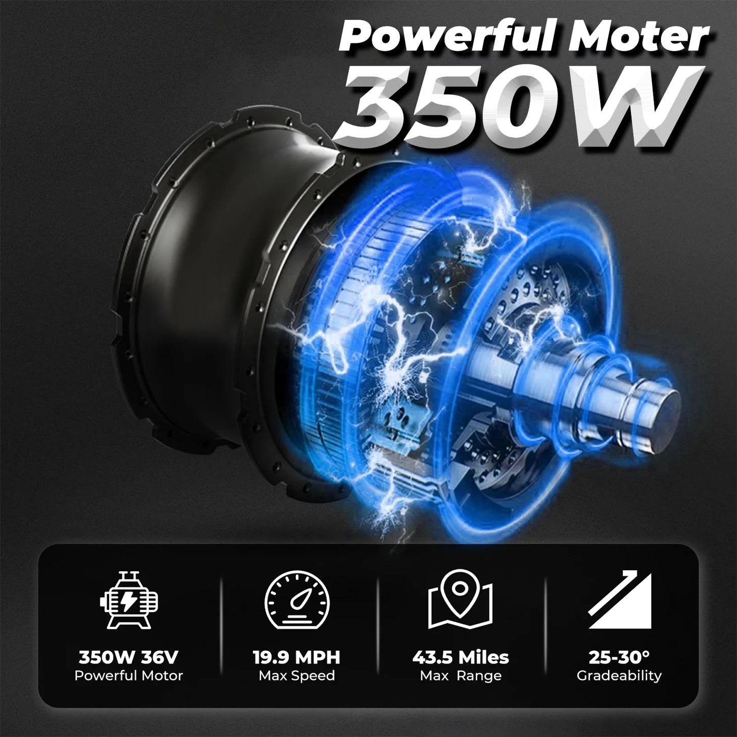 【1 Year Warranty】 Electric Bike,26" Fat Tire Ebike for Adults,350W Peak,Electric Mountain Bike,19.9mph,E bike UL2849