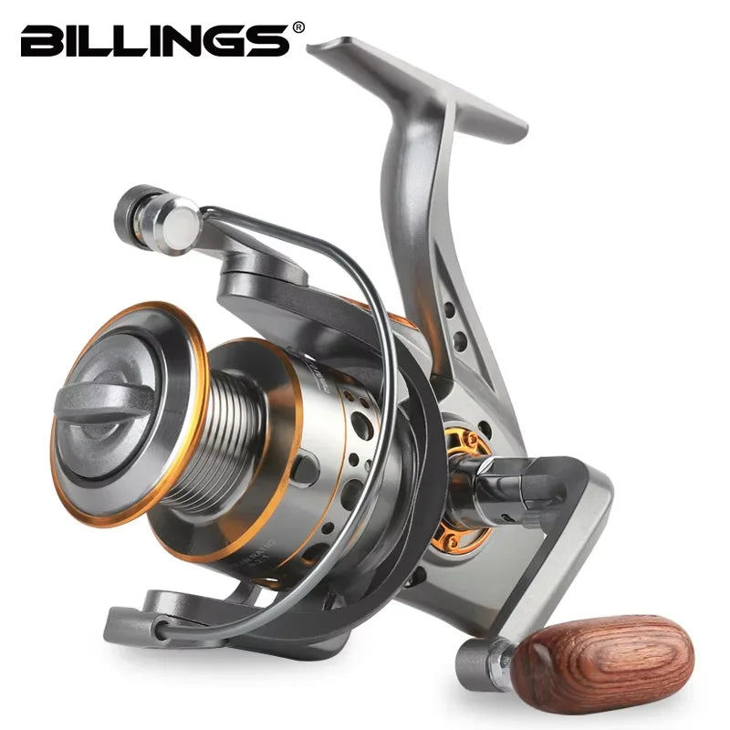 Spinning Reel 12KG Max Drag Professional Fishing Reels 5.2:1 Gear Ratio Fold Rocker Metal Spool 1000/7000 Ideal for Freshwater Saltwater Bass Trout Fishing