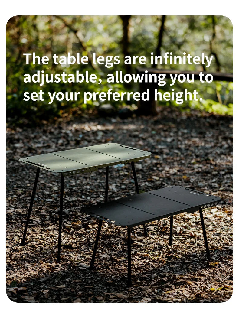 H02 IGT Table Camping Multifunctional Tactical Table Height Adjustable Desk Kitchen Folding Table BBQ Picnic