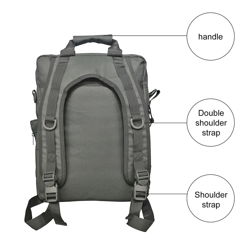 Laptop Bag Tactical Messenger Bags Computer Backpack Fanny Belt Shouder Camping Outdoor Sports Bag