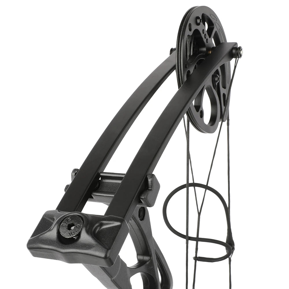 Archery Compound Bow 0-70lbs Adjustable Durable Aluminum Alloy Riser for Beginners Hunting and Target Shooting Practice
