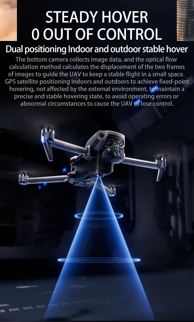 High-end Professional GPS Drone 8K With Screen Remote Control 20km Digital Image Transmission Brushless RC Quadcopter Toy