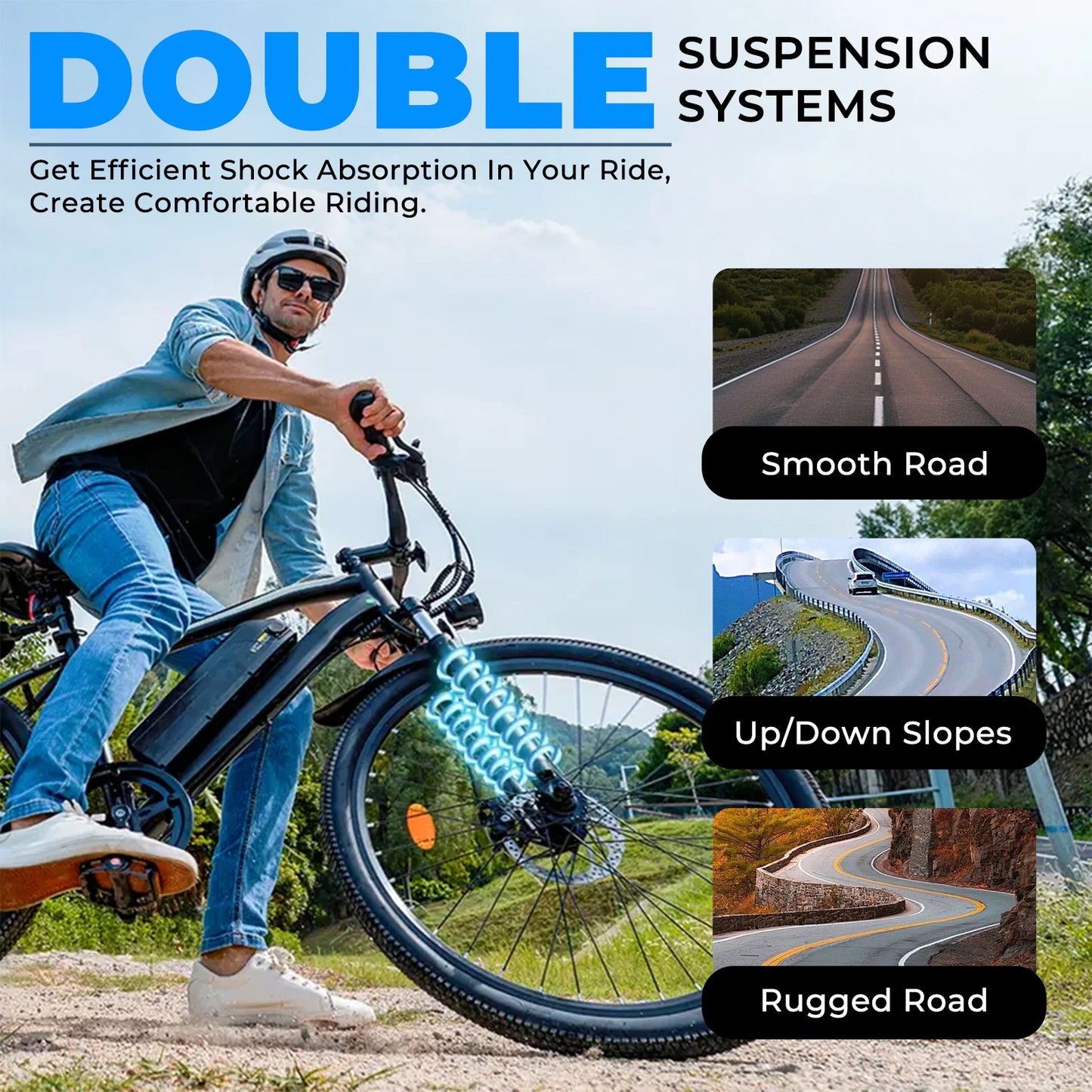 【1 Year Warranty】 Electric Bike,26" Fat Tire Ebike for Adults,350W Peak,Electric Mountain Bike,19.9mph,E bike UL2849