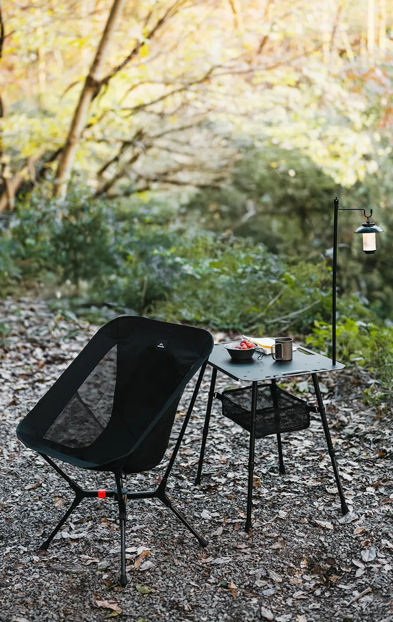Ultralight Folding Camping Chair Aluminum Alloy Fishing Chair 200kg Load Portable Compact Backpacking Hiking Chair