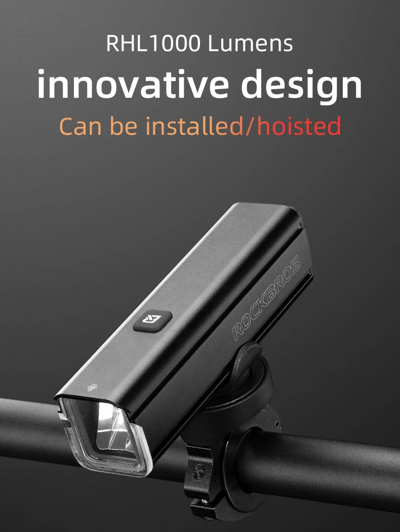 Bicycle Light Type-C Rechargeable Light  MTB Road Bike Light LED Flashlight IPX6 Cycling Outdoor Headlight Accessories