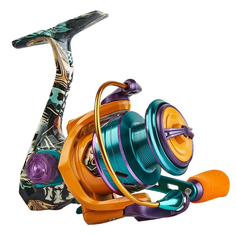 Spinning Fishing Reel 10KG Max Drag with Anti-Reverse 1000-6000 Spinning Reel for Saltwater Freshwater 5.2:1Gear Ratio
