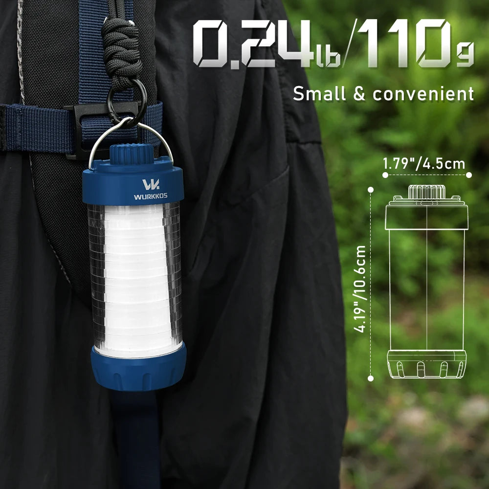 CL01 Mini RGB 360° Flashlight 550 Lumens 21700 Rechargeable LED Flashlight Camping Light Power Bank Waterproof