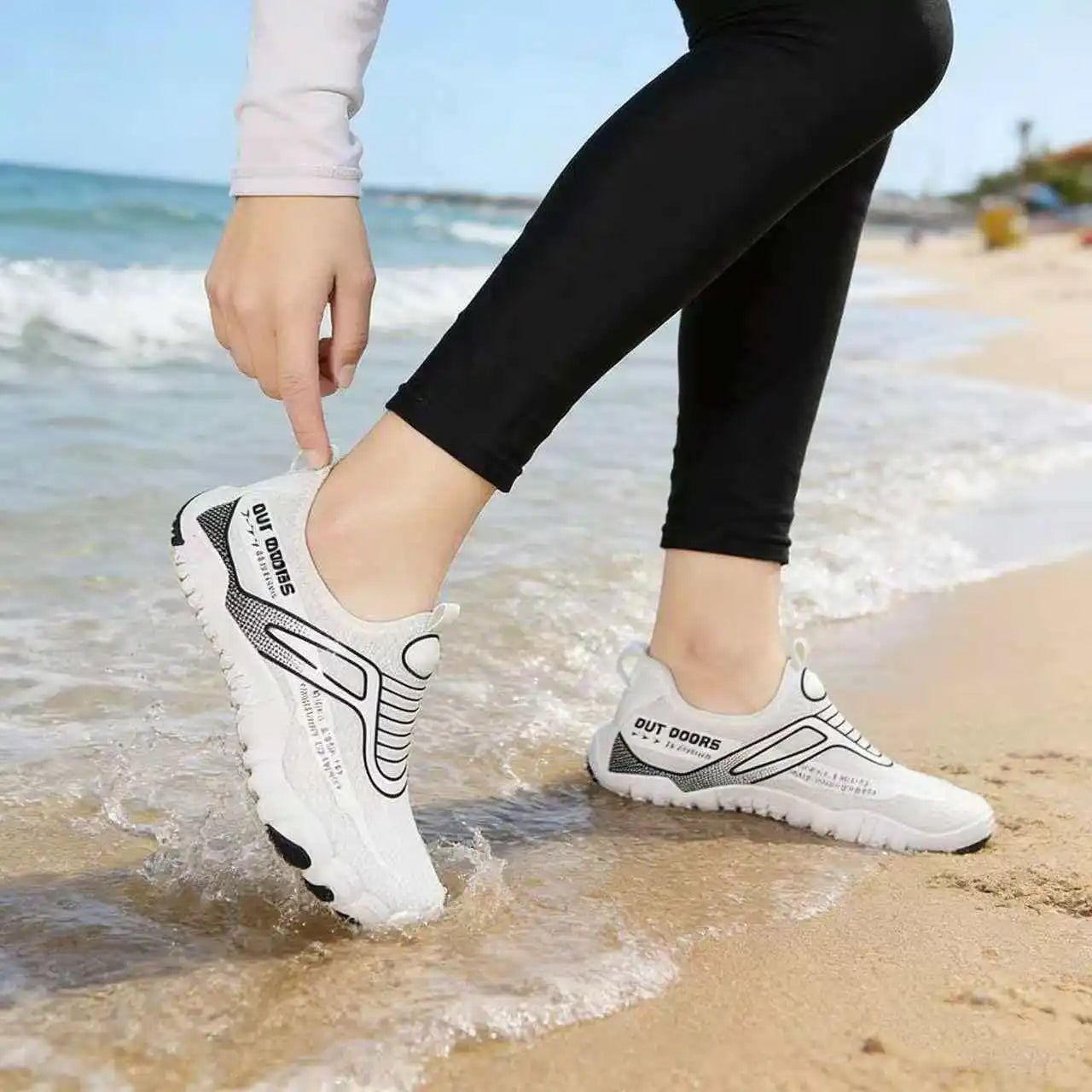 Women Quick Dry Water Shoes Non Slip Breathable Barefoot Aqua Sneakers Ladies River Trekking Hiking Wading Footwear For Beach Sw
