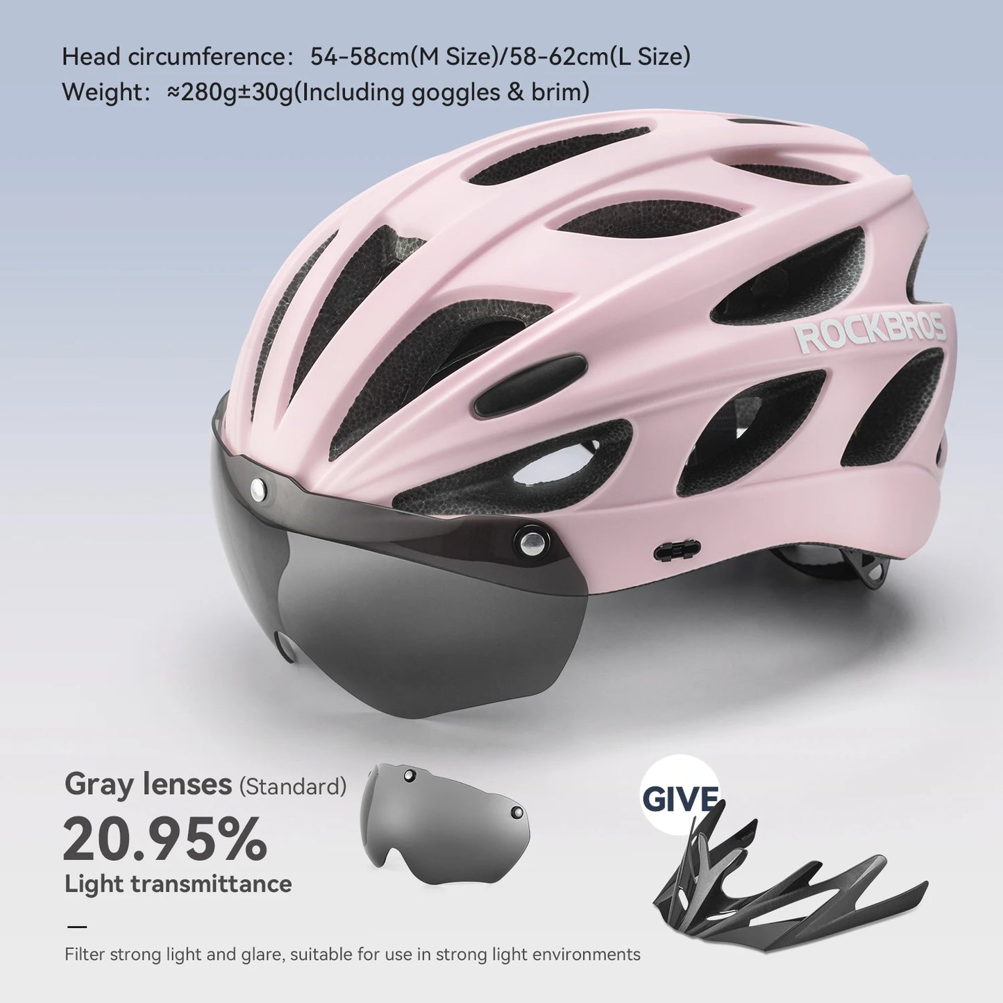Cycling Helmet Lightweight Integrated Helmet Head Protection Safety Helmet With Goggles Men Women MTB Road Bike Helmet
