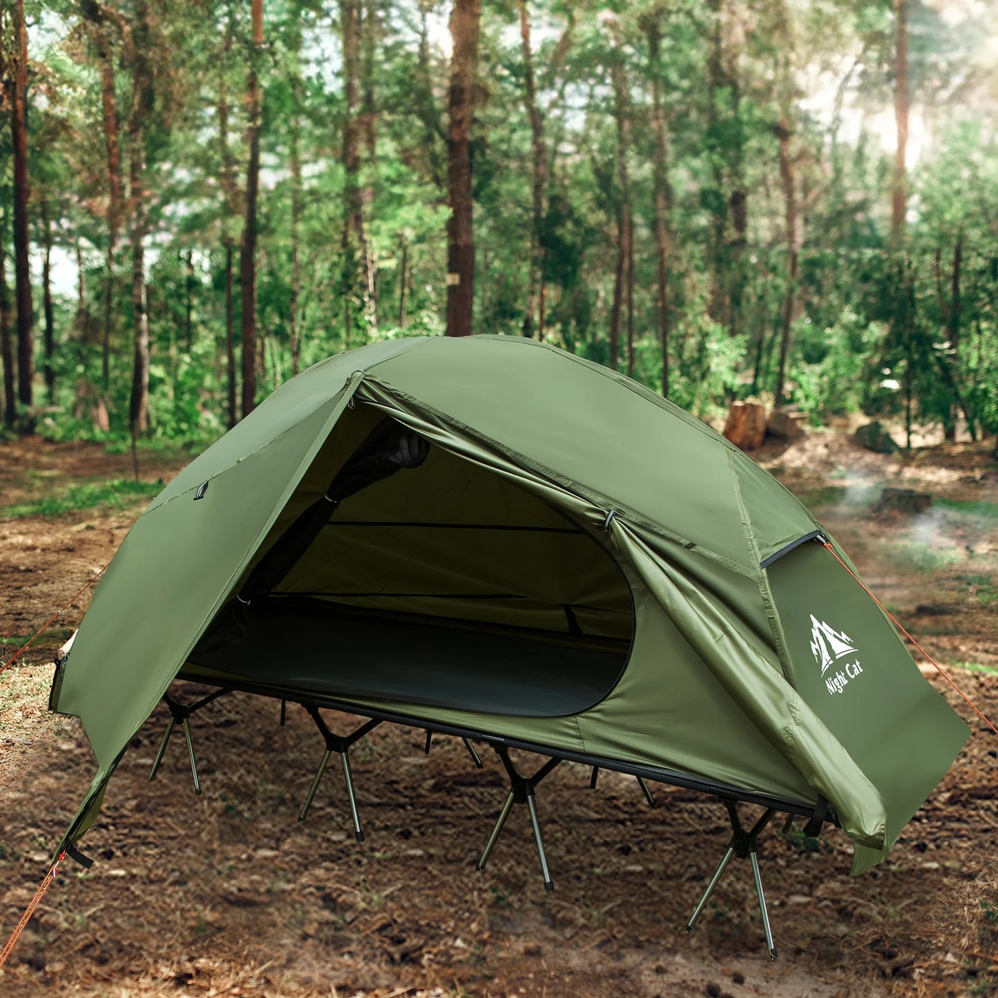 Camping Cot Tent Waterproof 1-Person Off-Ground Combo Cot Bed