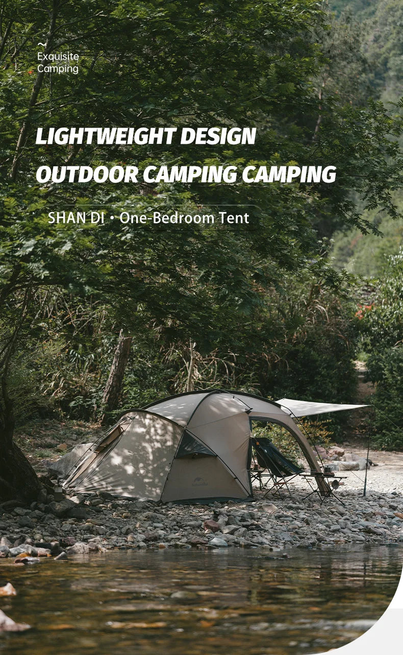 Massif Hot Tent with Stove Jack Waterproof Windproof 4 Season Tent 2 Person Cold Weather Winter Tents for Camping