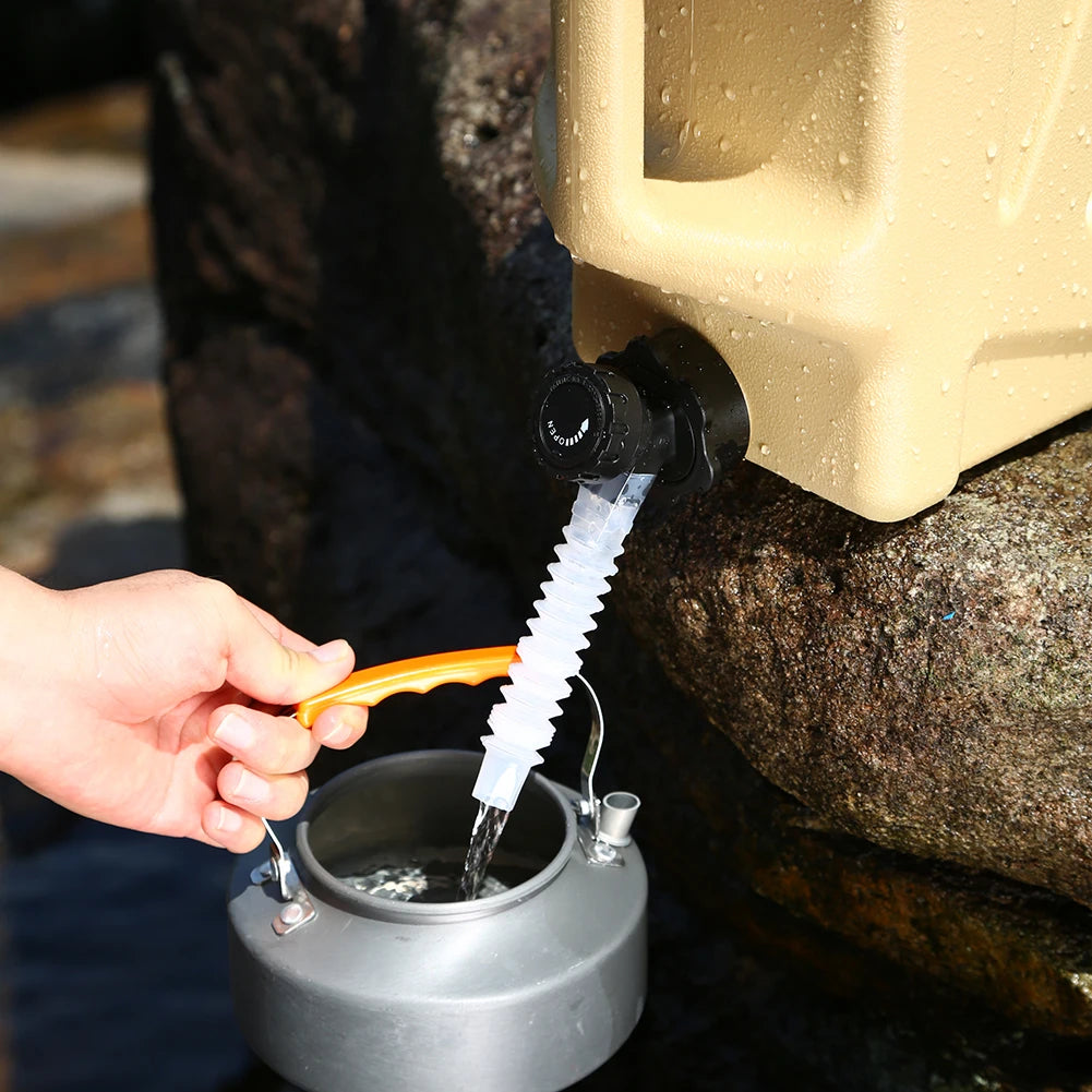 12L Camping Water Container  Water Storage Carrier Portable Large Capacity Outdoor Hiking Accessories