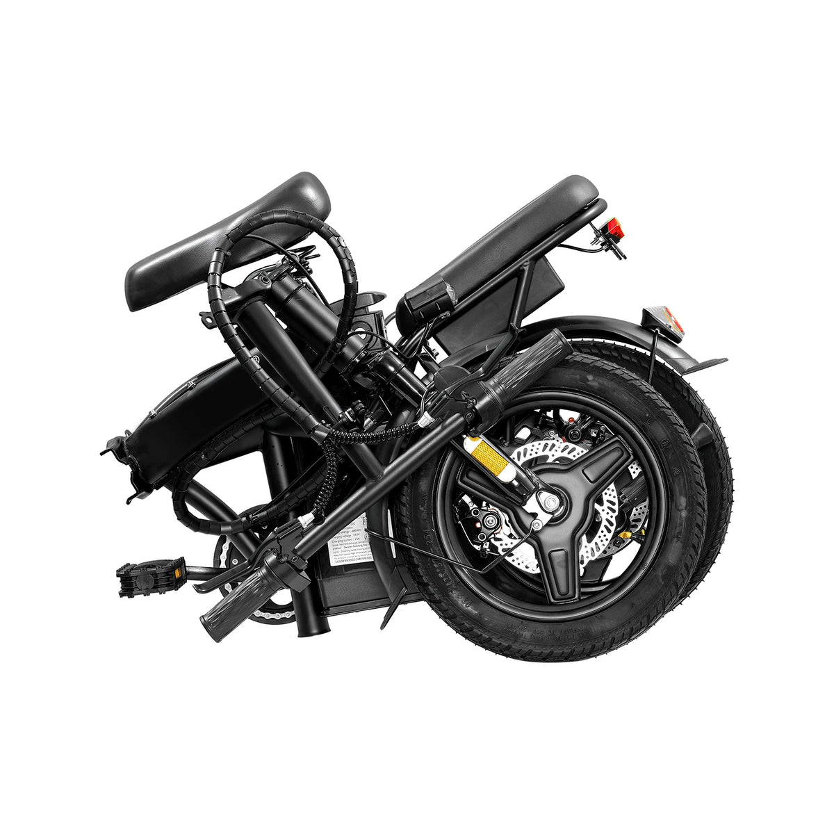 Lightweight Folding Electric Bike for Adults 48V 750W Peak Power 20MPH 18-22 Miles Range 14Inch Disc Brake Commuter E-bike