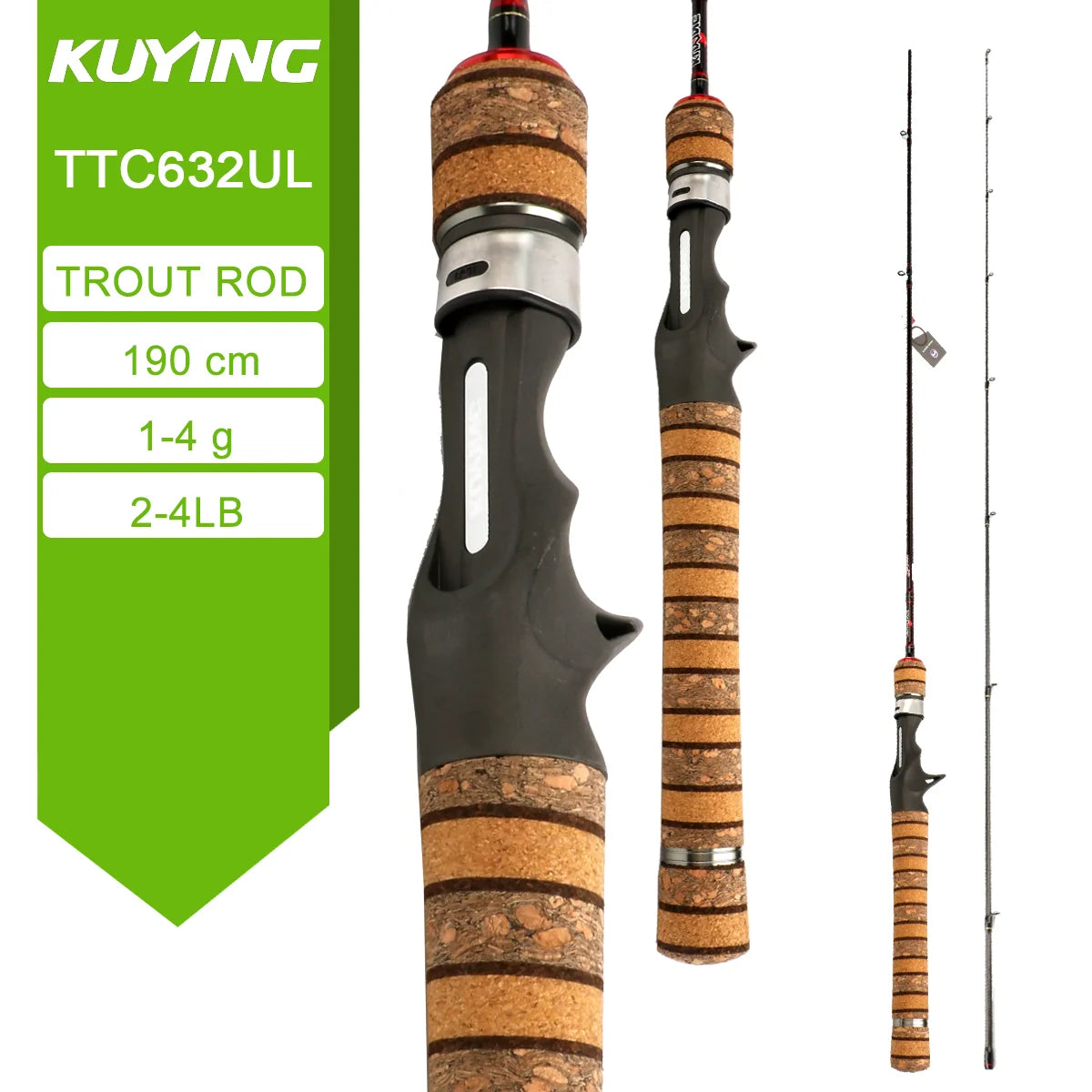 TETON L UL SUL 5'2" 6' 6'3" 6'4"6'2" 6'6" Fishing Rod Lure Cane Spinning Casting FUJI Carbon 1-4g 0.8-3g 2-10g M-Fast bfs