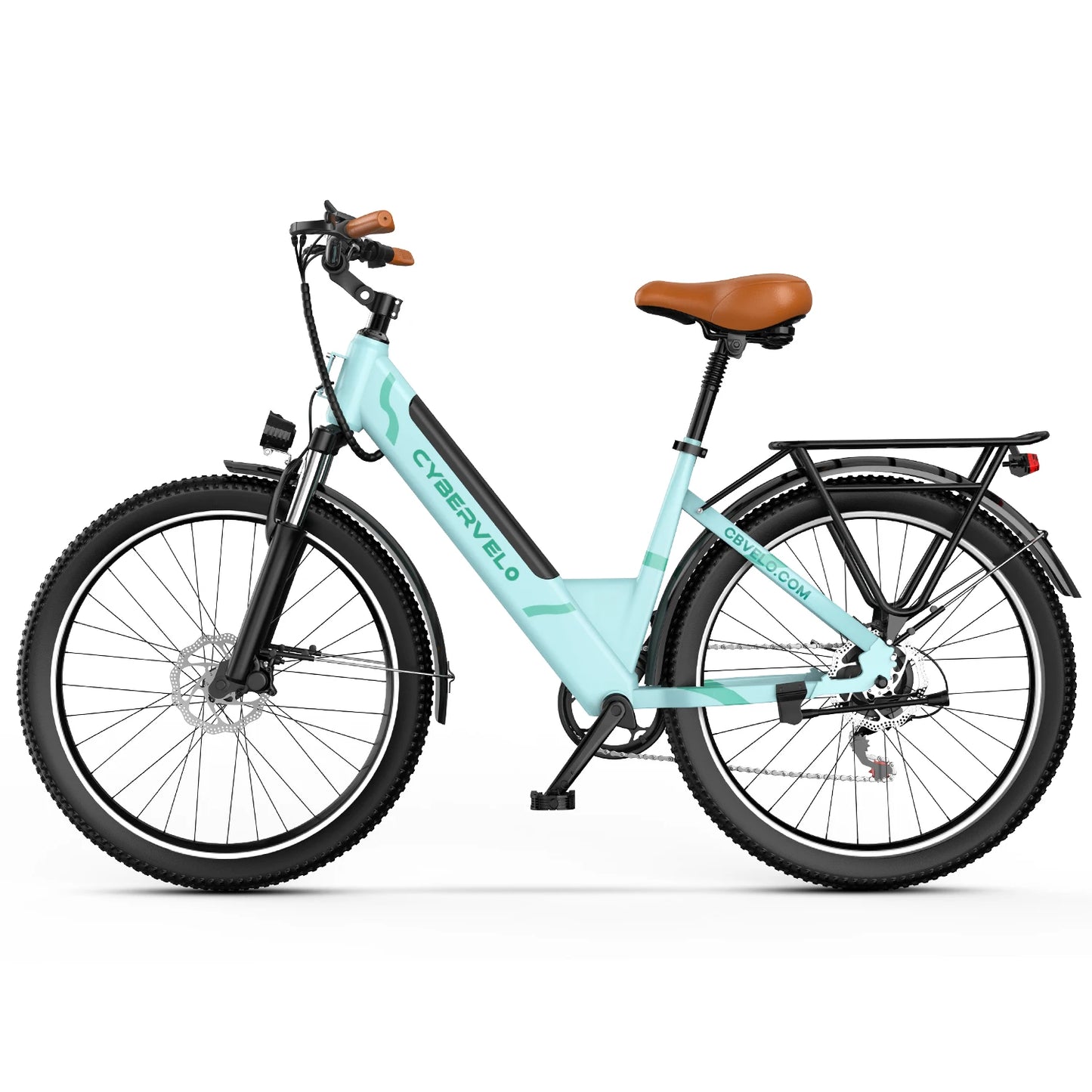 1000W Peak Electric Bike for Adults EK2 26" Step-Thru 14Ah Removable Battery 80Miles City Commuter Ebike