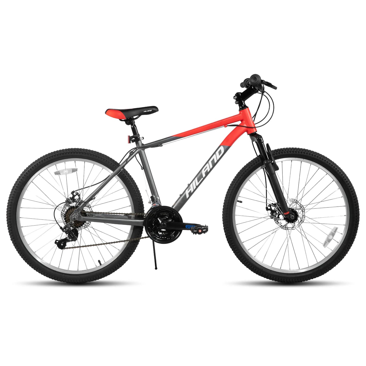 27.5 Inch Men Student Aluminum Alloy Mountain Bike, 18 Speed Bike With Front And Rear Disc Brakes, Suspension Fork