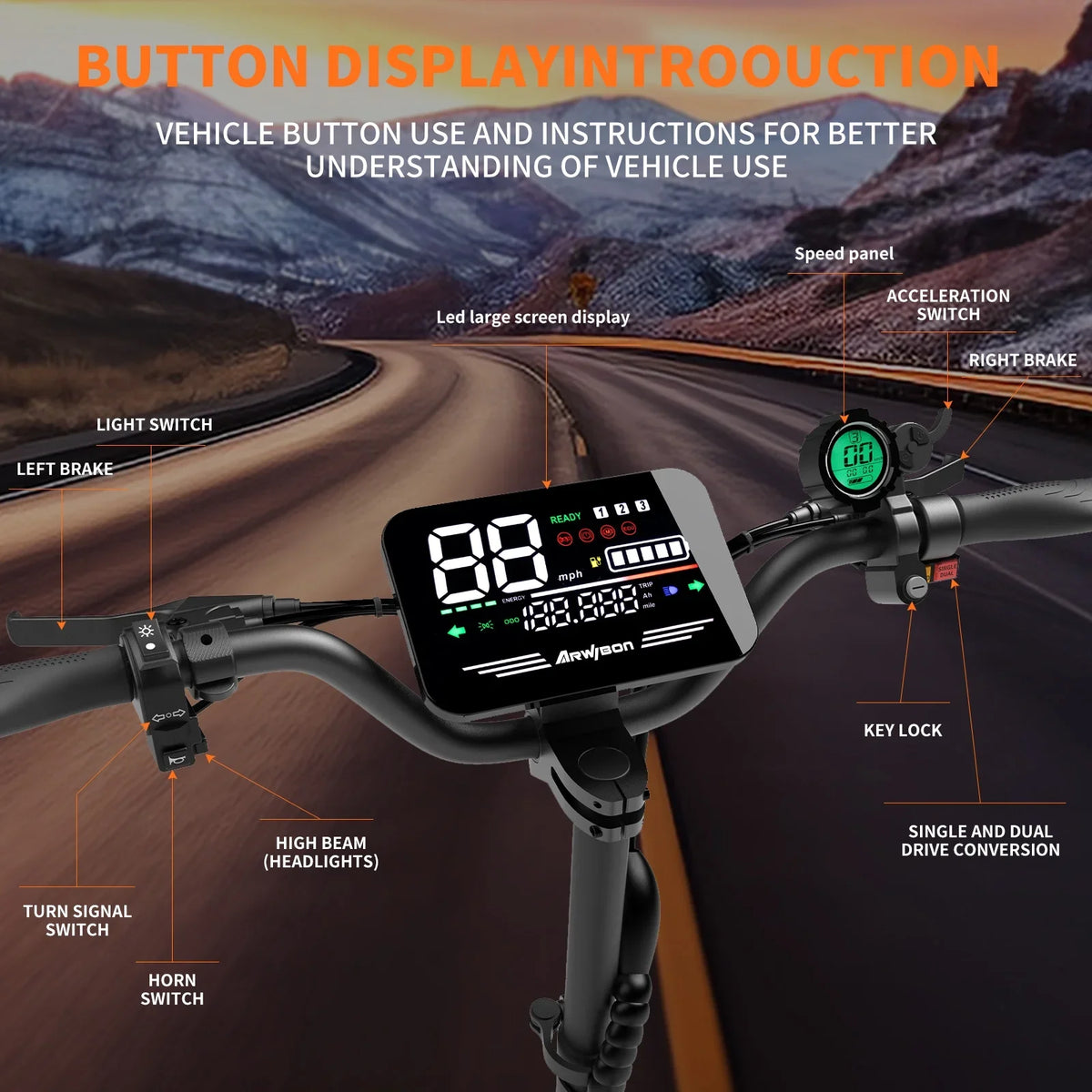 5600W Adult Electric Scooter Dual Motor Top Speed 46MPH,60V27AH, 11-inch Off-Road Tires Sport Folding eScooter