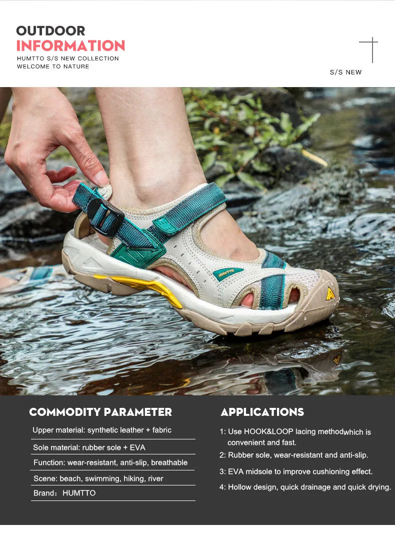 Summer Hiking Shoes Outdoor Sandals for Women Breathable Water Beach Womens Sandals Camping Climbing Aqua Sneaker HT-9602