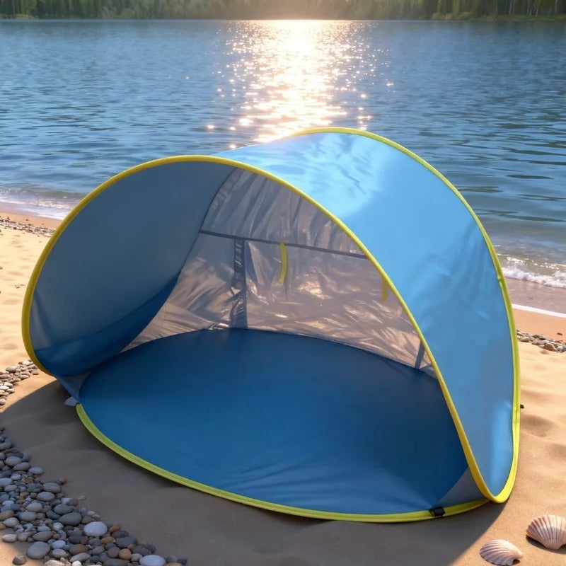 Beach Tent Portable Quick Setup Suitable for Hiking Hiking Shelter, Pop-up, Lightweight, Outdoor Canopy, Family Outing