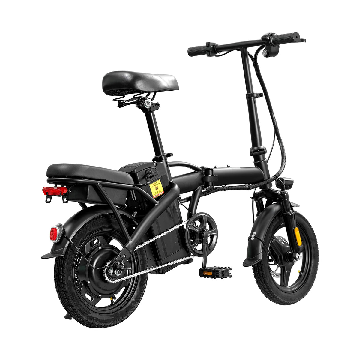 Lightweight Folding Electric Bike for Adults 48V 750W Peak Power 20MPH 18-22 Miles Range 14Inch Disc Brake Commuter E-bike