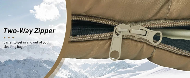 Mummy Sleeping Bags MJ300/MJ600 Cotton Camping Adults Sleeping Bag Ultra Winter Warm Mummy Sleeping Bag Indoor