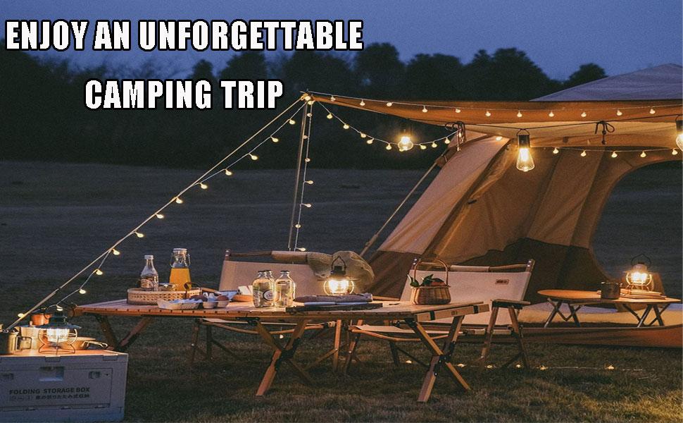 Outdoor USB Rechargeable LED Lamp Bulbs High Brightness Emergency Light Hook Up Camping Fishing Portable Lantern Night Lights